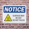 Signmission Hot Surface Sign, 7 in H x 10 in W, Plastic, Surface May Be Hot Do Not Touch OS-2PACK-NS-P-710-L-18509 - alternate 8